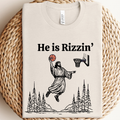 Funny He Is Rizzin Easter Graphic Tee