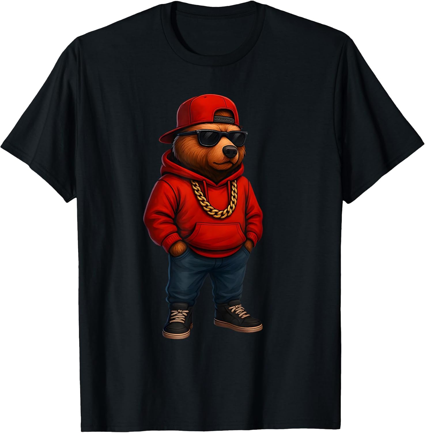 Cool Bear, Fashion Teddy Hip Hop Urban Bear T-Shirt Unisex T-shirt, Sweatshirt, Hoodie, Long Sleeve Tee