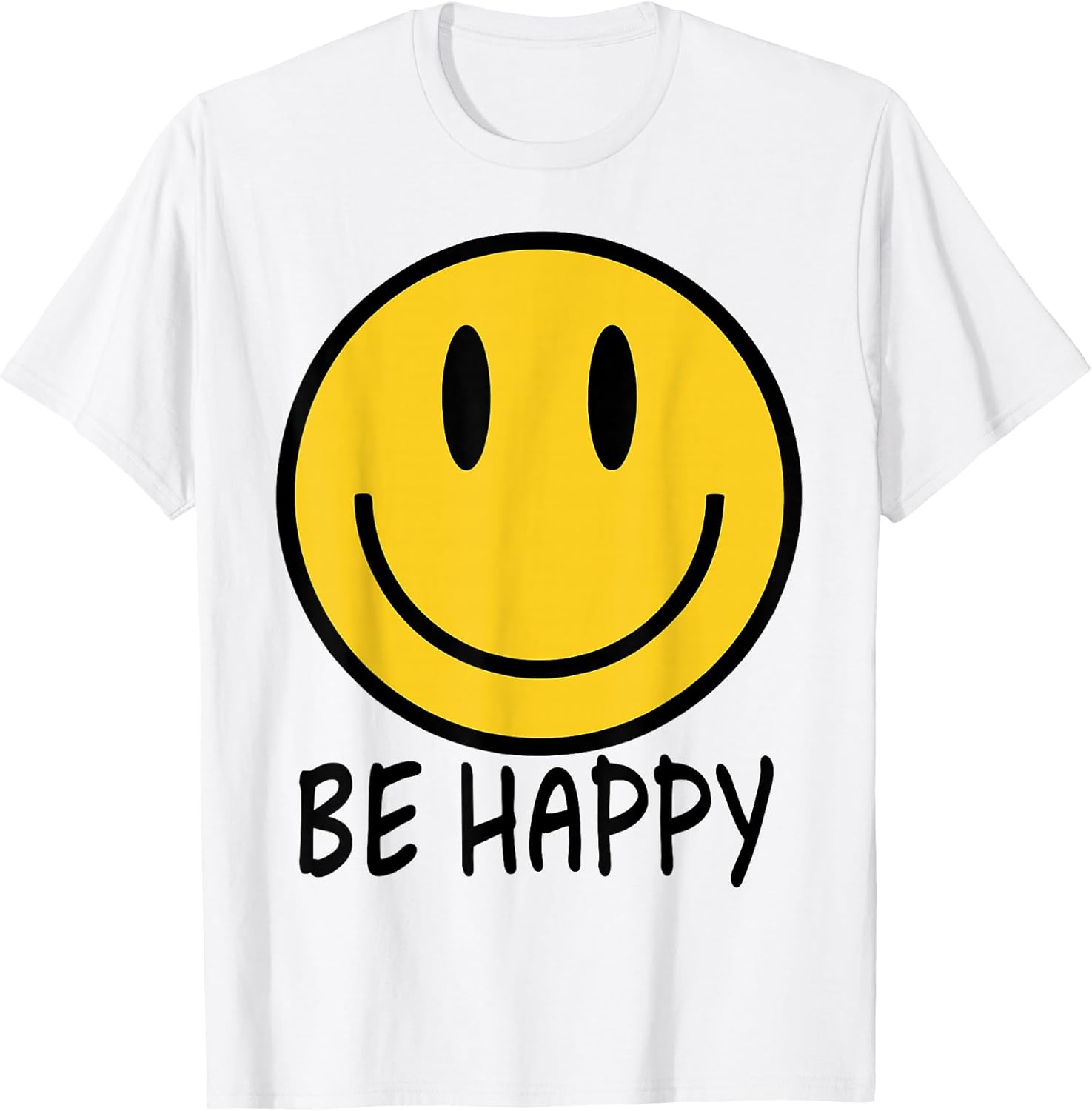 Be Happy 70s 80s Yellow Smile Face Happy Smiling Face Kids T-Shirt Unisex T-shirt, Sweatshirt, Hoodie, Long Sleeve Tee