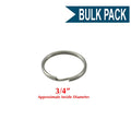 Heavy Duty Split Key Ring Nickel Plated 3/4 Inch Diameter (USA)-Bulk Pack of 100