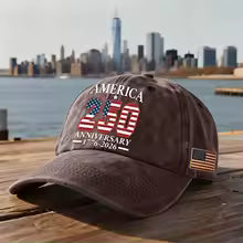 Vintage Adjustable America 250 Hat 250 Anniversary Baseball Cap Celebrating Independence Day