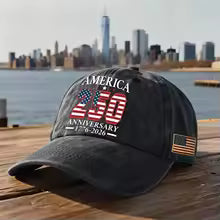 Vintage Adjustable America 250 Hat 250 Anniversary Baseball Cap Celebrating Independence Day