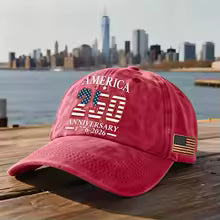 Vintage Adjustable America 250 Hat 250 Anniversary Baseball Cap Celebrating Independence Day