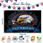 1Pc American Independence 250Th Anniversary Flag 1776-2026 Bald Eagle Themed Flag Decorative Flag Outdoor Indoor Patriotic Flag