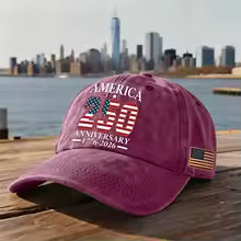 Vintage Adjustable America 250 Hat 250 Anniversary Baseball Cap Celebrating Independence Day