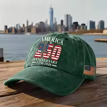 Vintage Adjustable America 250 Hat 250 Anniversary Baseball Cap Celebrating Independence Day