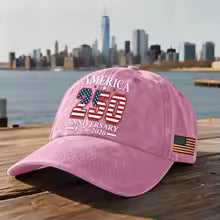 Vintage Adjustable America 250 Hat 250 Anniversary Baseball Cap Celebrating Independence Day