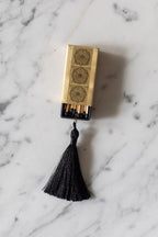 Gilded Brass Matchbox with Black Tassel