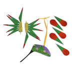 Wood Alebrije Hummingbird Ornament from Mexico 'Natural Flight'
