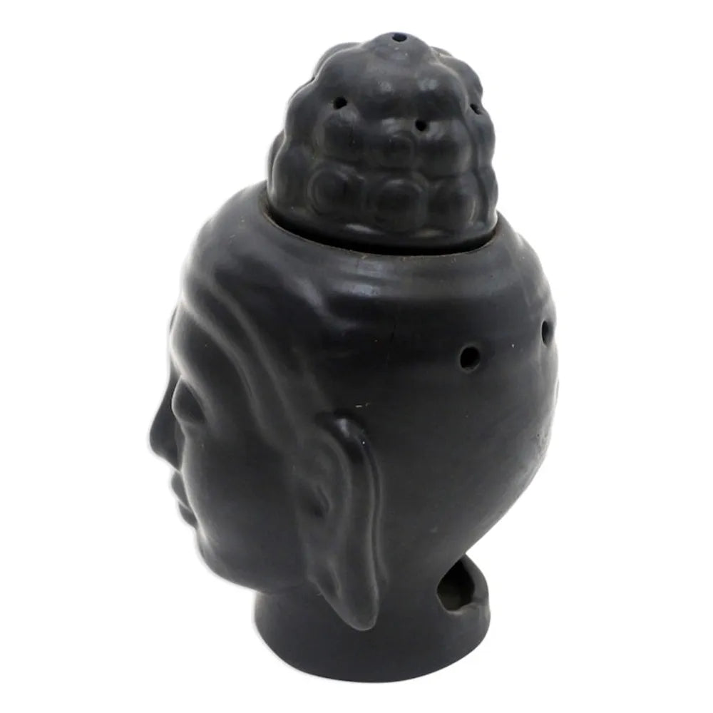 Hand Crafted Buddha Oil Warmer from Bali 'Buddha Head'