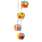 Artisan Crafted Hot-Air Balloon Themed Wind Chime 'Balloon Brigade'