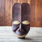 Handmade African Sese Wood Mask 'Bangwa'