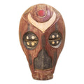 Hand Carved African Sese Wood Mask 'Dragon'