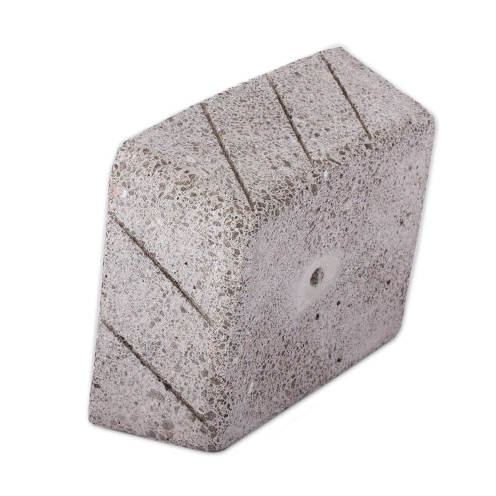 Striped Rectangular Reclaimed Stone Flower Pot from Mexico 'Striped Gardener'