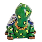 Hand-Painted Small Turtle Ceramic Flower Pot from Guatemala 'Mountain Turtle'