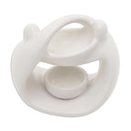 White Ceramic Sculptural Oil Warmer 'Warm Feelings'