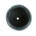 Handcrafted Barro Negro Flower Pot from Mexico 'Traditional Bloom'