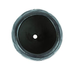 Handcrafted Barro Negro Flower Pot from Mexico 'Traditional Bloom'