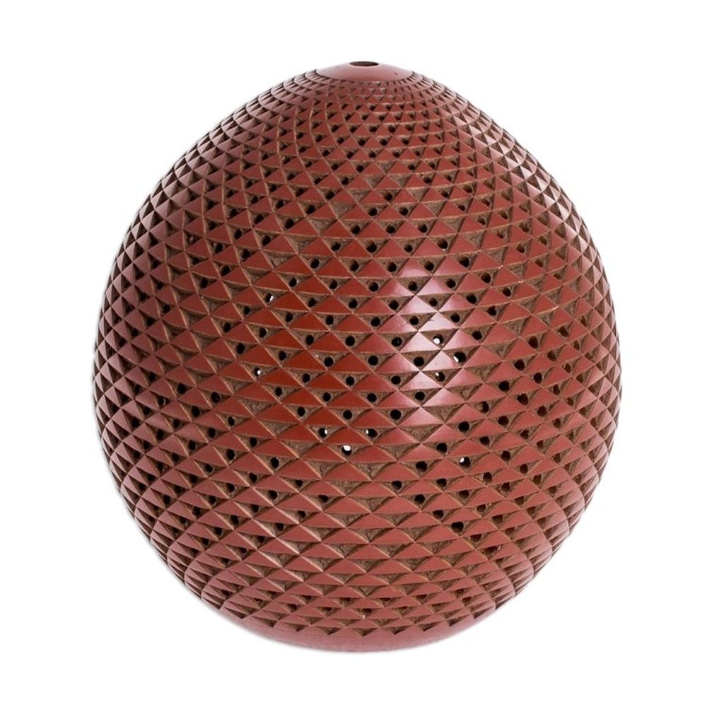 Handmade Terracotta Candle Shade 'Ancient Volcano'