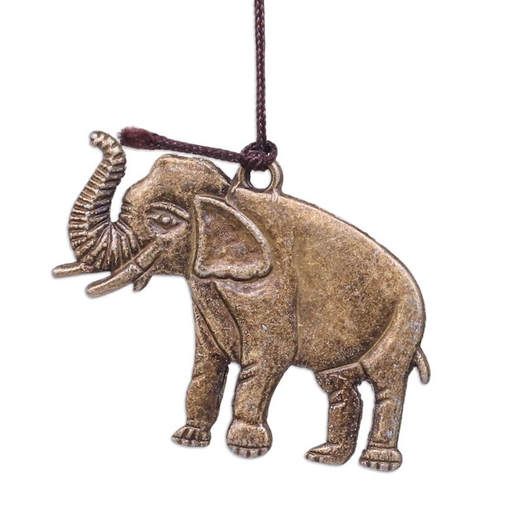 Elephant Themed Wind Chime Made in Thailand 'Sage Elephant'