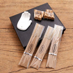 Lavender and Frangipani Ceramic Incense Set 'White Palm'