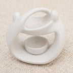 White Ceramic Sculptural Oil Warmer 'Warm Feelings'