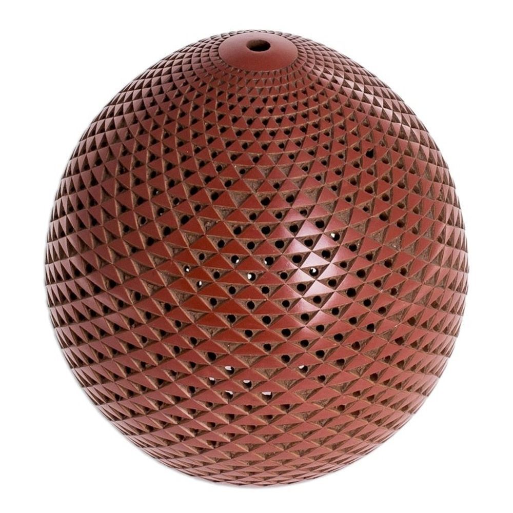 Handmade Terracotta Candle Shade 'Ancient Volcano'
