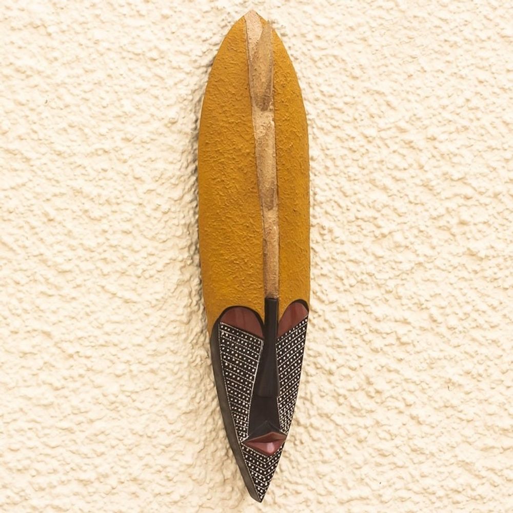 Hand Crafted Sese Wood African Mask 'Peace Promoter'