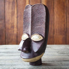 Handmade African Sese Wood Mask 'Bangwa'