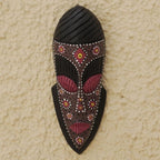 Hand Carved Sese Wood Wall Mask from Ghana 'Liberty'