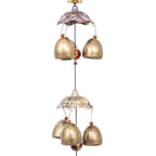 Elephant Themed Wind Chime Made from Aluminum and Brass 'Wisdom Bells'