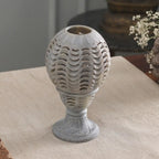 Handcrafted Soapstone Candle Holder from India 'Magical Globe'