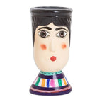 Hand-Painted Vibrant Ceramic Flower Pot from Guatemala 'San Bartolo's Giant'