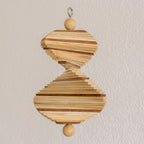 Handcrafted Wood Mobile with Adjustable Shapes 'Tranquil Moments'