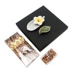 Floral-Themed Ceramic Incense Set 'Balinese Aroma'