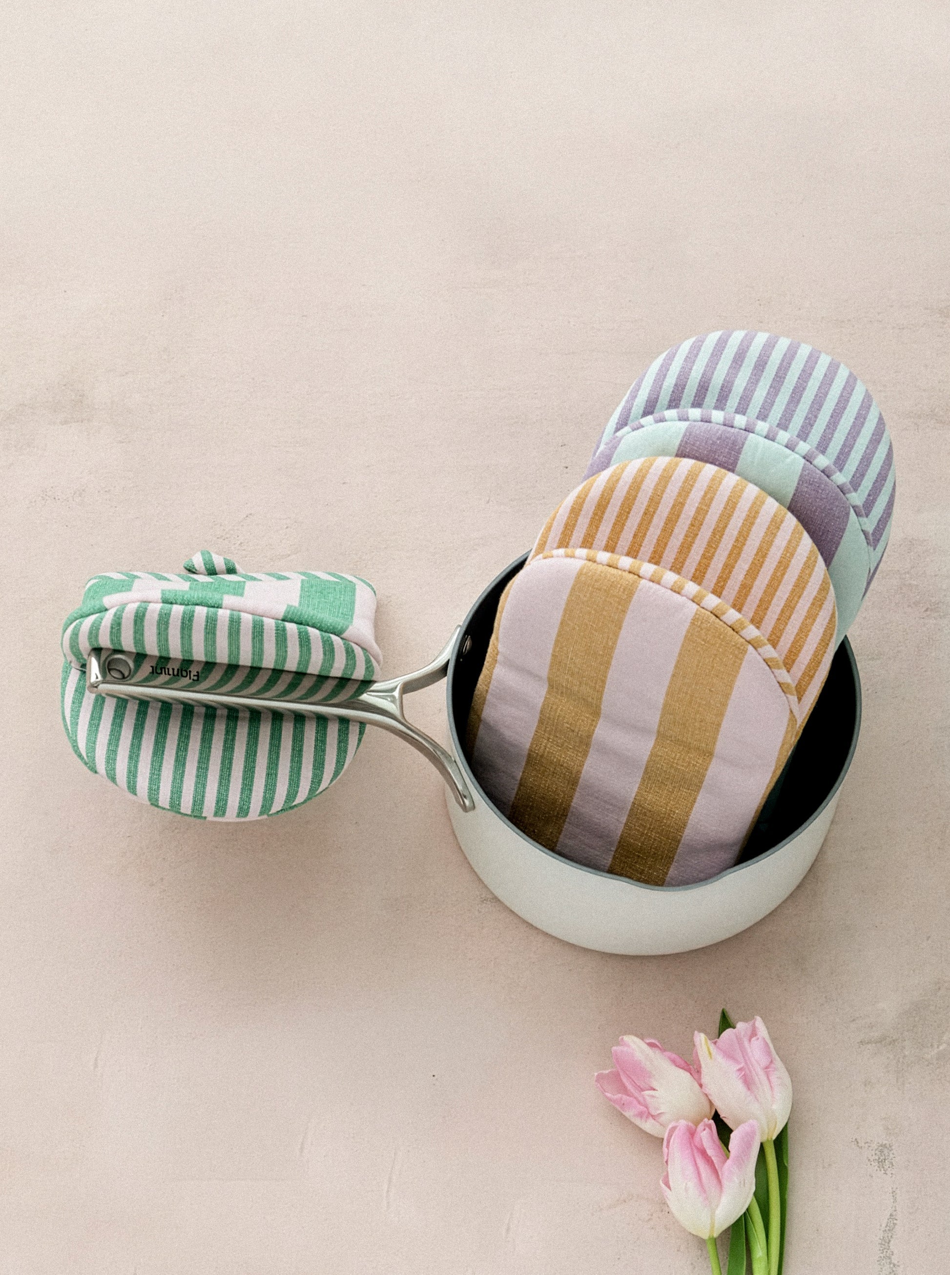 Hyde Striped Oven Mitt
