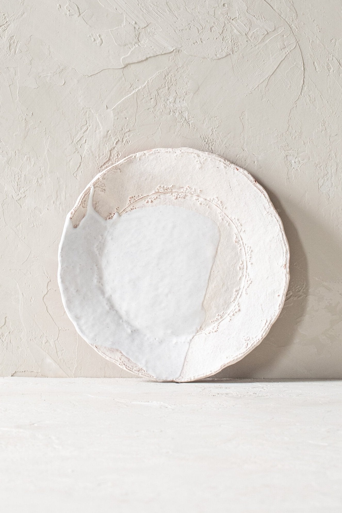 Ingrid Wens Ceramic Plate #3 - White