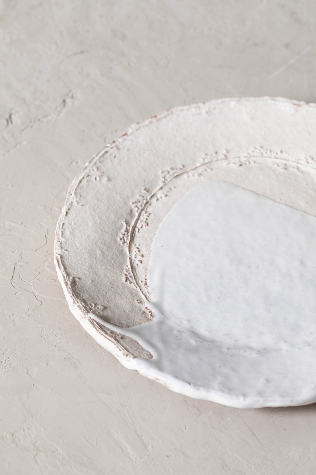 Ingrid Wens Ceramic Plate #3 - White