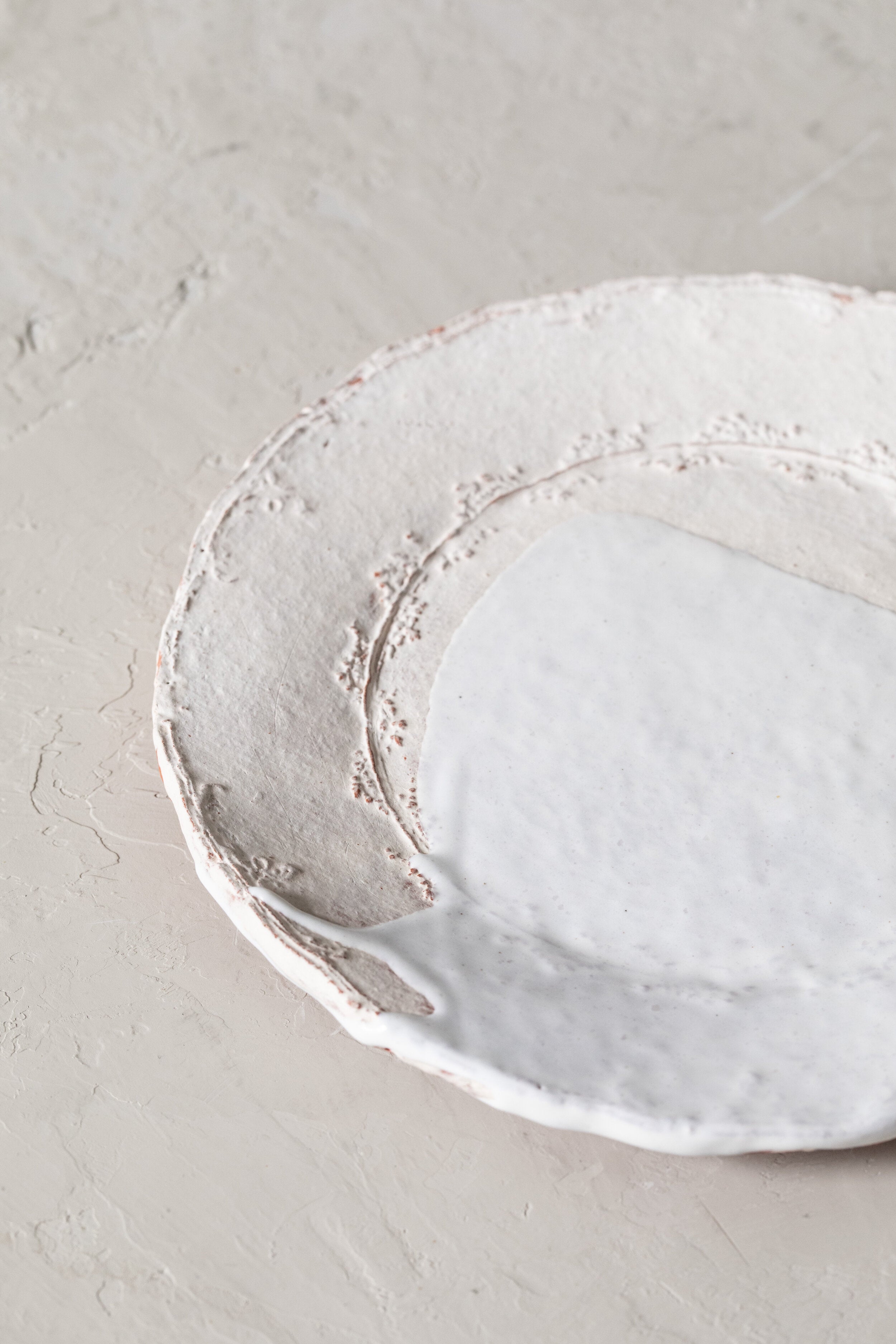 Ingrid Wens Ceramic Plate #3 - White