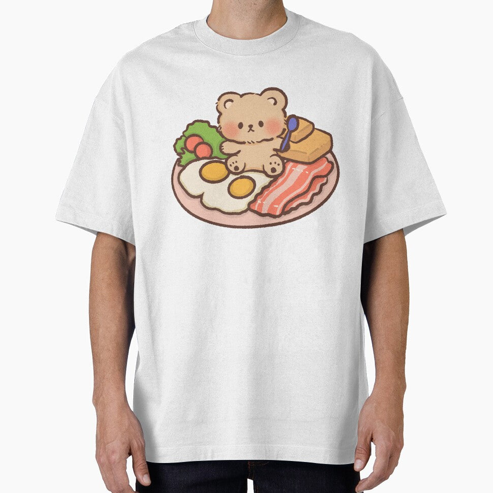 Cute Bear Breakfast Platter Illustration by NadirJArt Unisex T-shirt, Sweatshirt, Hoodie, Long Sleeve Tee