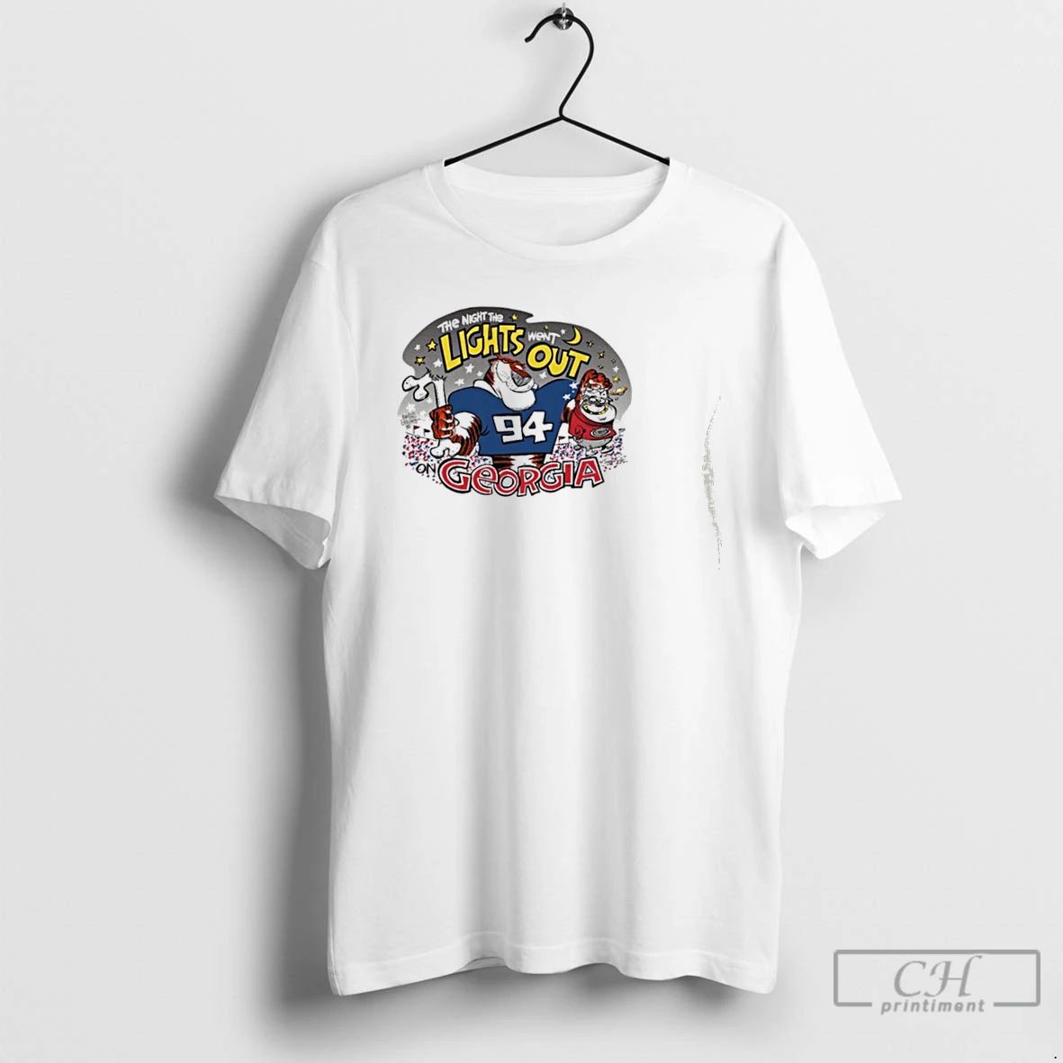 Premium Auburn Tigers The Night The Lights Went Out On Georgia T Shirts Unisex T-shirt, Sweatshirt, Hoodie, Long Sleeve Tee