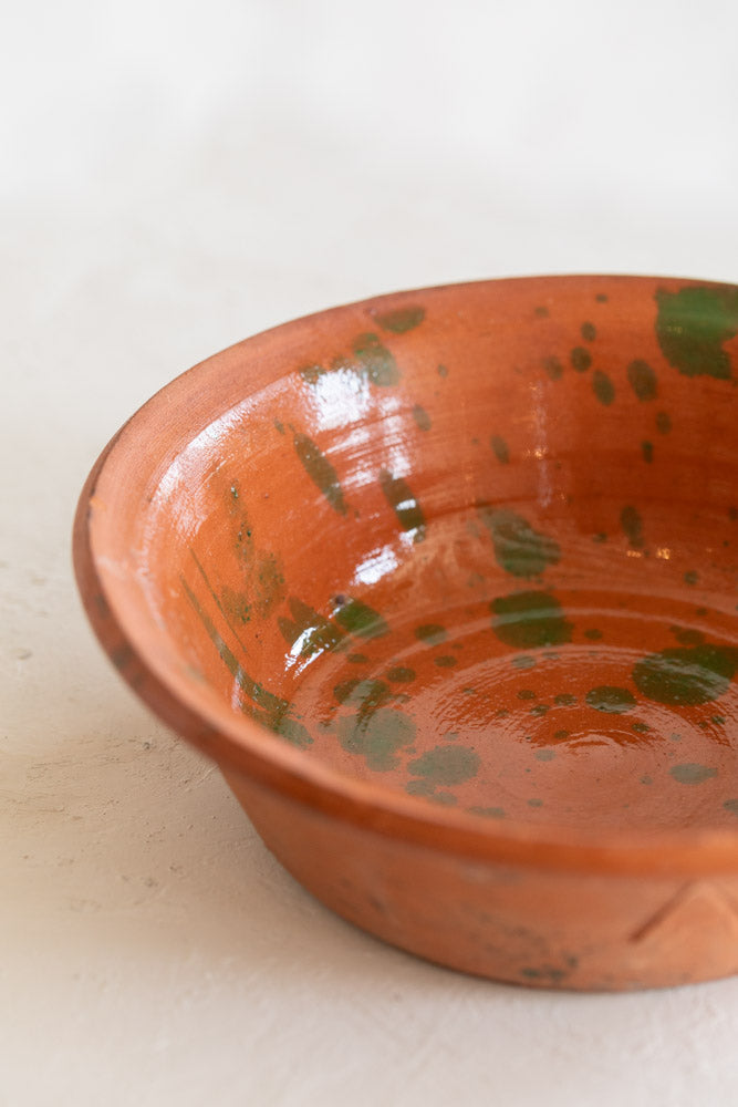 Vintage Handmade Terracotta Bowl