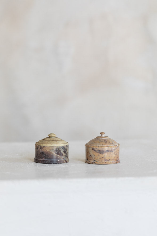 Vintage Mini Soapstone Trinket Box