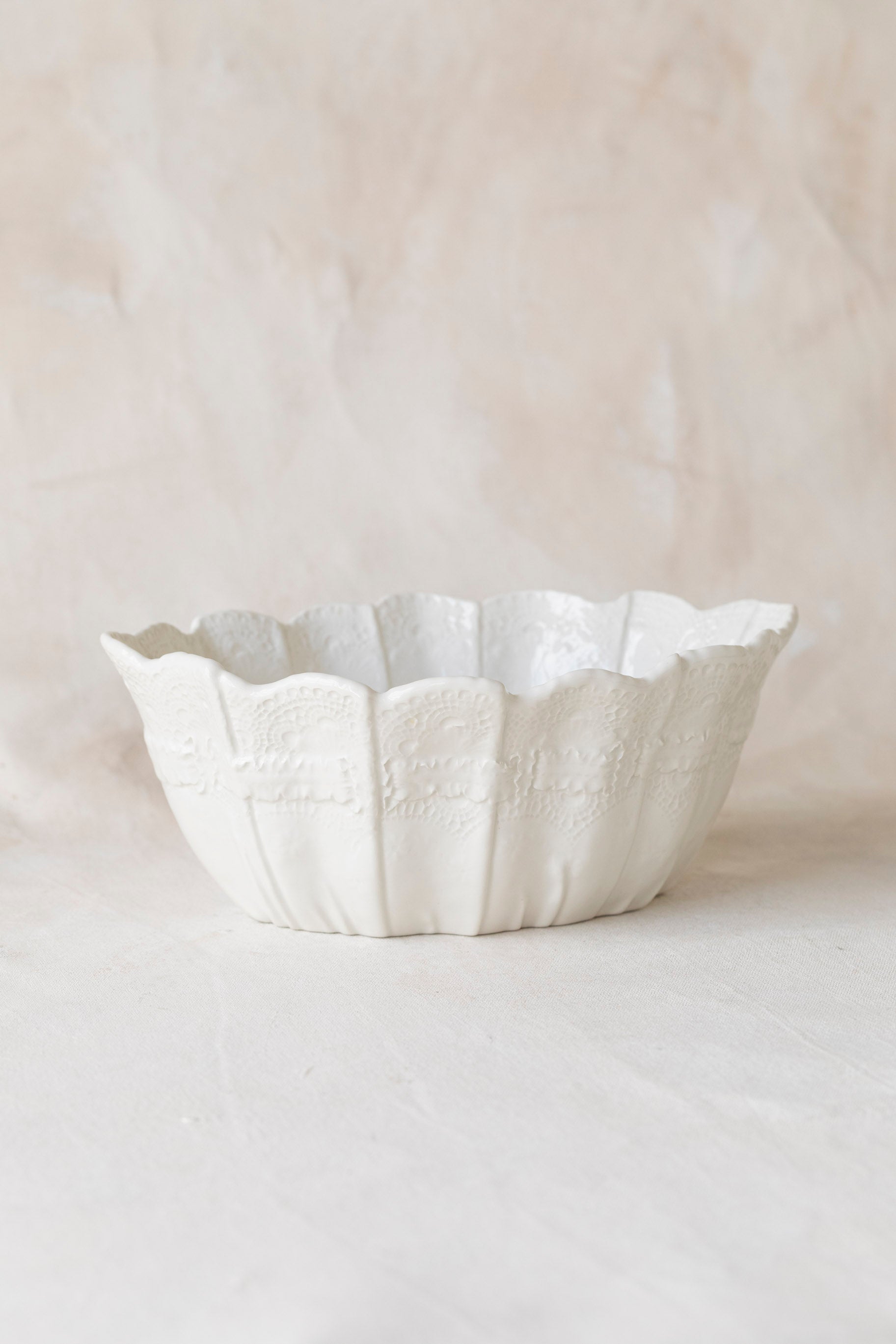 Vintage Italian Porcelain Handkerchief Bowl