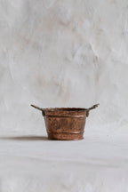 Vintage Stamped Copper Bucket
